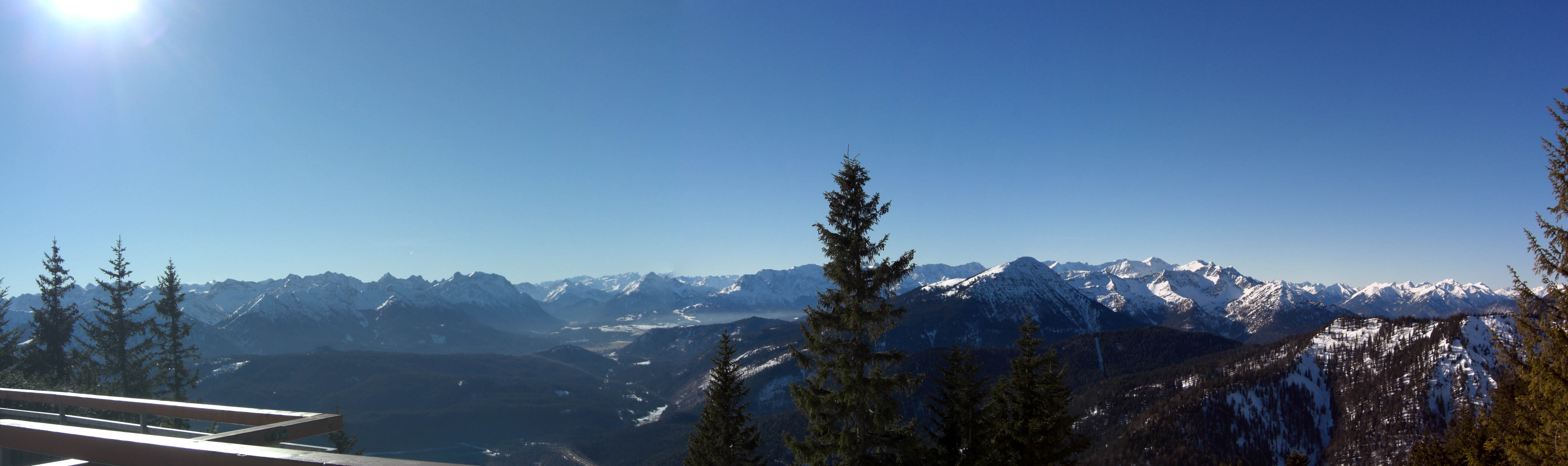 Panorama nach Sden vom Herzogstandhaus