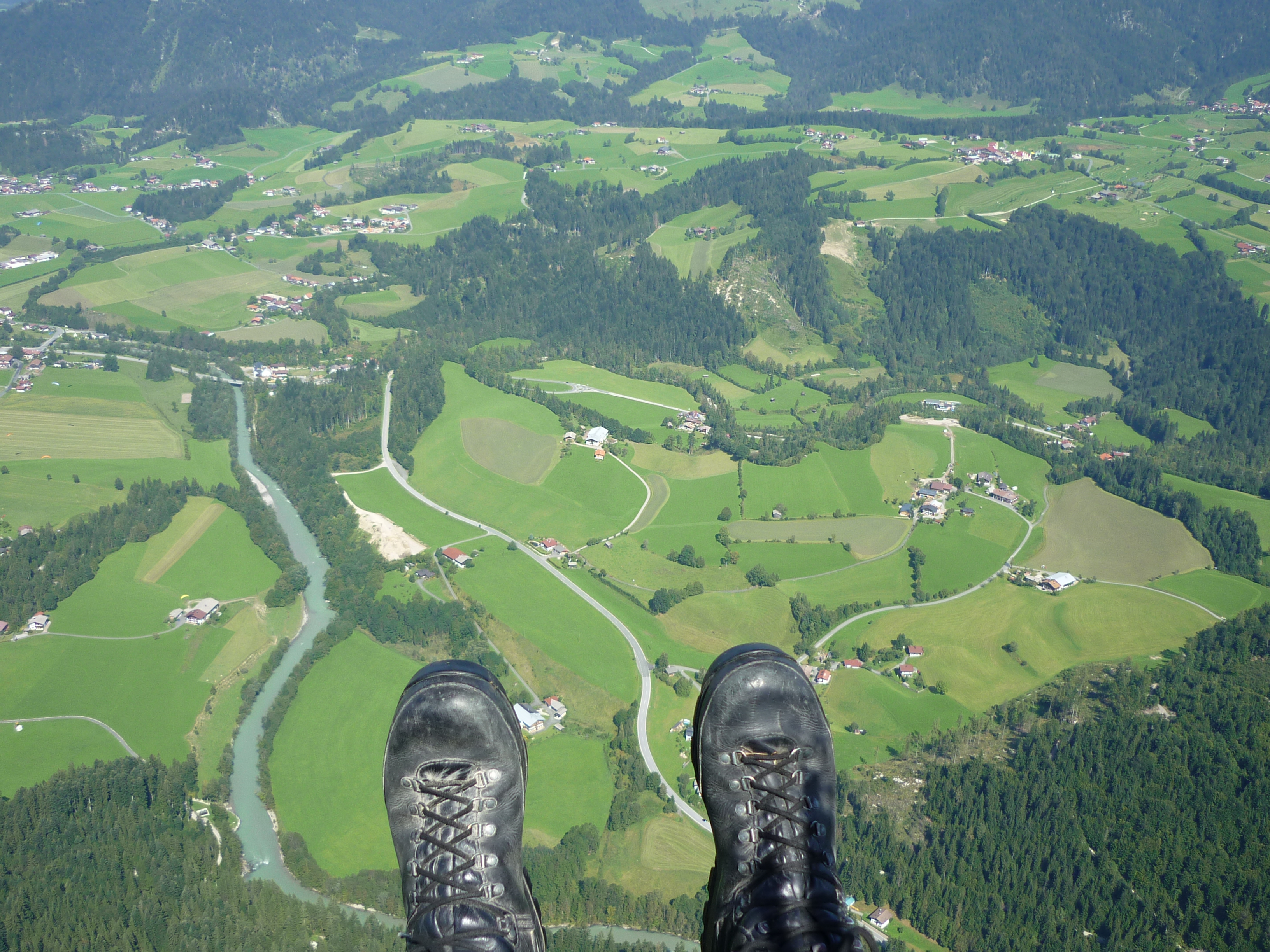 Flug am Unterberg in Kössen